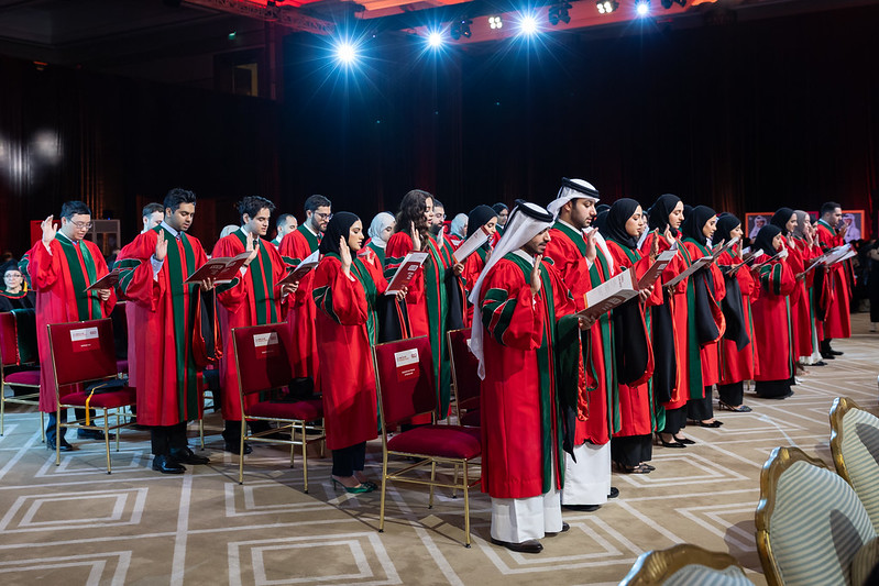 Students at WCM-Q Commencement