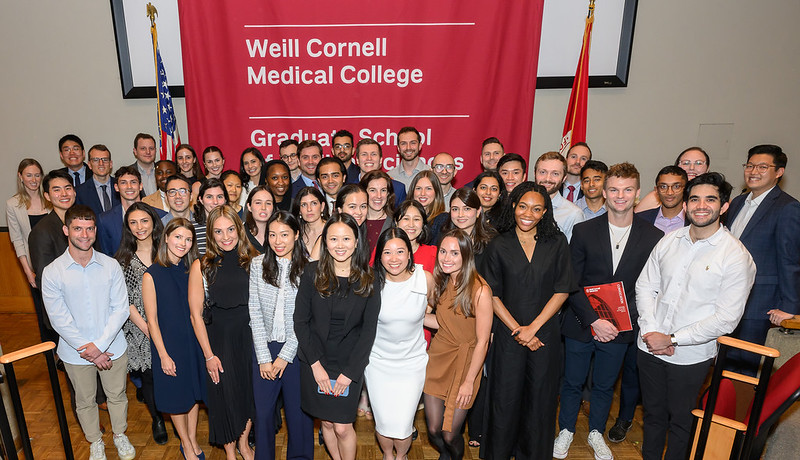 Students pose at Medical College Convocation