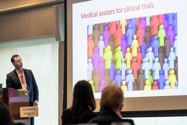 Dr. Olivier Elemento, director of the Englander Institute for Precision Medicine, discussed the use of medical avatars, which he noted “requires deep cooperation between medicine and engineering.”